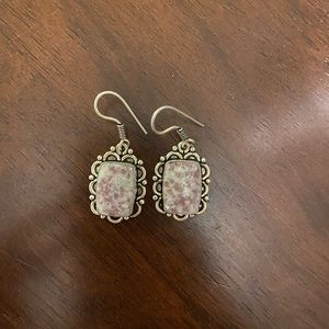 Silver earrings from Mexico